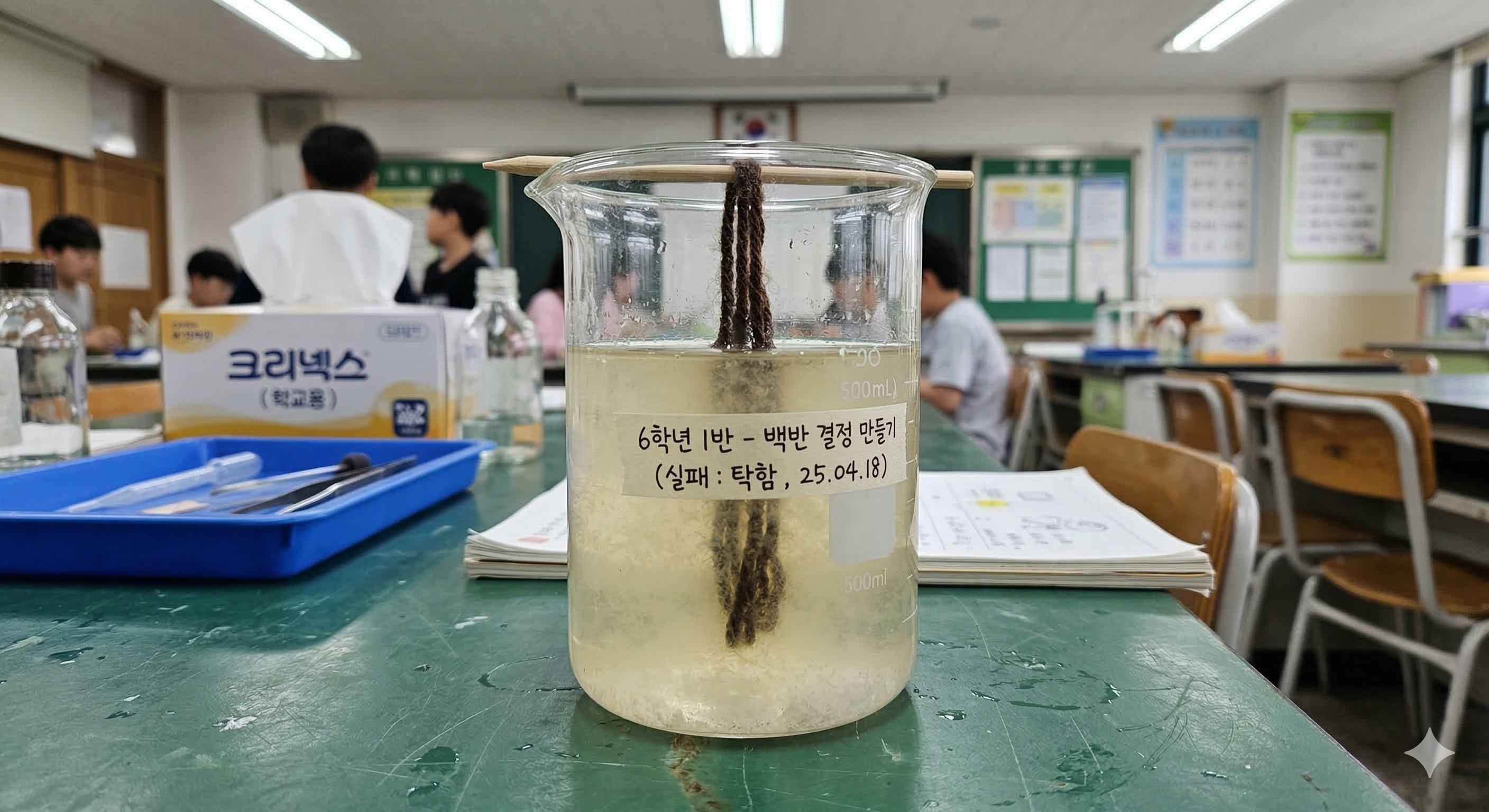 백반 결정 만들기 실험