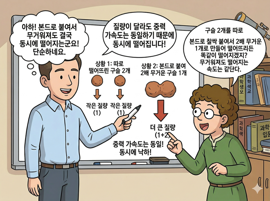 이해 가능성 - 알기 쉽게 비유로 설명하는 교사와 고개를 끄덕이는 학생