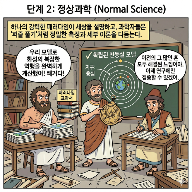 정상과학 단계 변칙사례